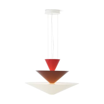 Gio LN15 wisząca lampa Ø92 cm - Vermilion red-d. burgundy-ecru - &Tradition