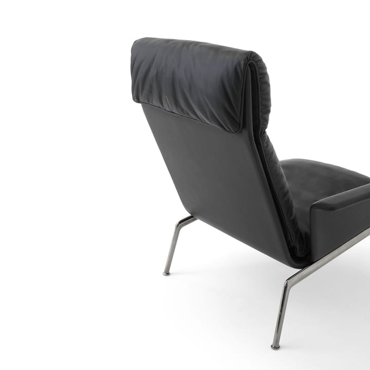 Muno LN17 High back fotel lounge, Dark chrome-Black &Tradition