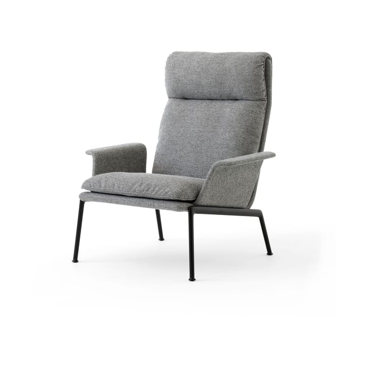 Muno LN17 High back fotel lounge - Warm black-Hallingdal 0126 - &Tradition