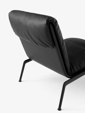 Muno LN18 fotel lounge - Dark chrome-Noble leather Black - &Tradition