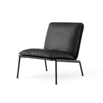 Muno LN18 fotel lounge - Warm black-Noble leather Black - &Tradition