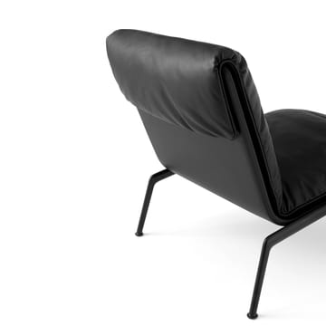 Muno LN18 fotel lounge - Warm black-Noble leather Black - &Tradition