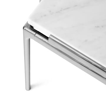 Stolik kawowy Sett LN13 - Bianco carrara-dark chrome - &Tradition