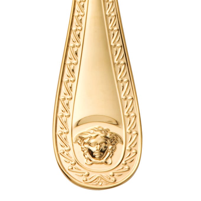 Versace Medusa widelec stołowy pozłacany, 20,5 cm Versace