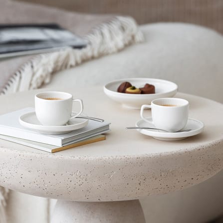 Filiżanka espresso Afina 5 cl ze spodkiem, White Villeroy & Boch