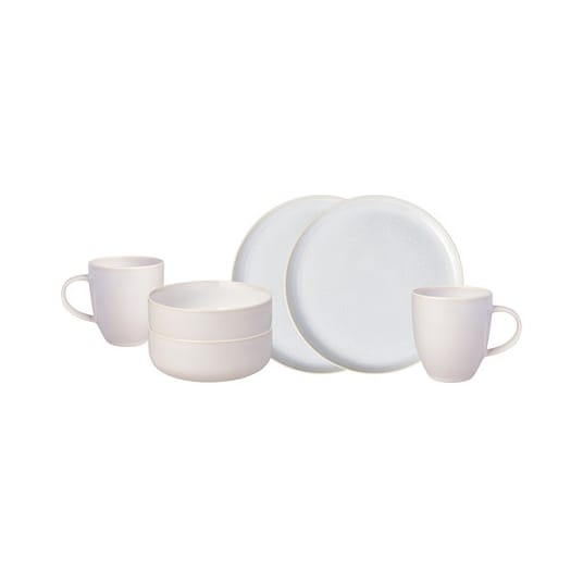 Zastawa stołowa Crafted Cotton, 6 częśći, White Villeroy & Boch