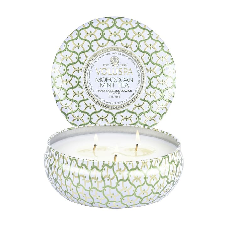 Maison Blanc 3-wick Tin świeca zapachowa 40 godz., Moroccan Mint Tea Voluspa