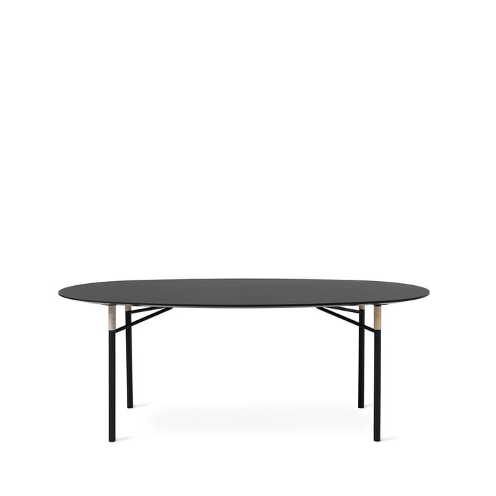 Affinity stół 108x200 cm, black, ellipse Warm Nordic