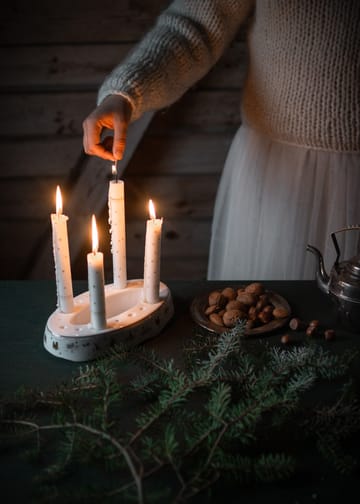 Świecznik Julemorgen Story - Biały - Wik & Walsøe