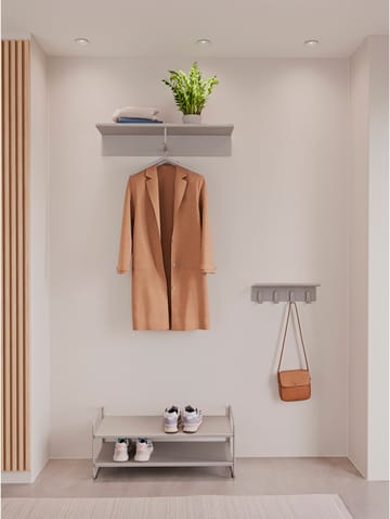 Regał na buty A-shoe rack 33x80 cm - Soft grey - Zone Denmark